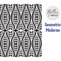 Geometric Moderne - Stencil